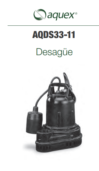 Bomba sumergible de desagüe AQDS33-11