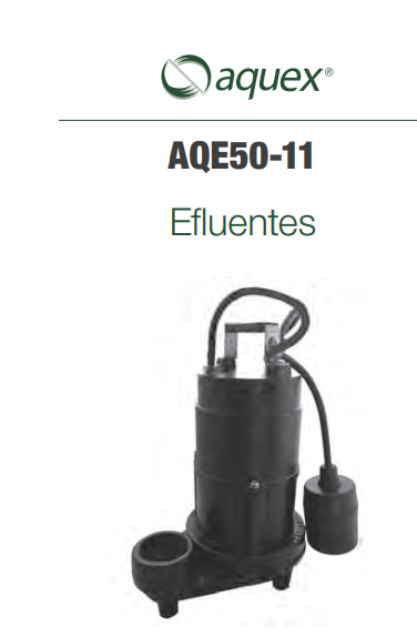 Bomba sumergible para efluentes AQE50-11