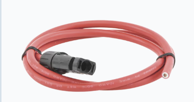 Cable Fotovoltaico, 1 m, Rojo, Calibre 10 AWG con Terminal MC4-M en un extremo, CBLMC41MRED
