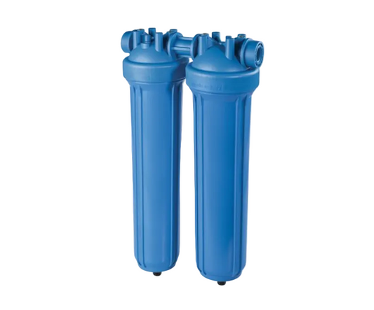 PORTAFILTRO DUO AZUL DP BIG 20 DUO 1 1/2" NPT IN AB, PORTAFILTROS