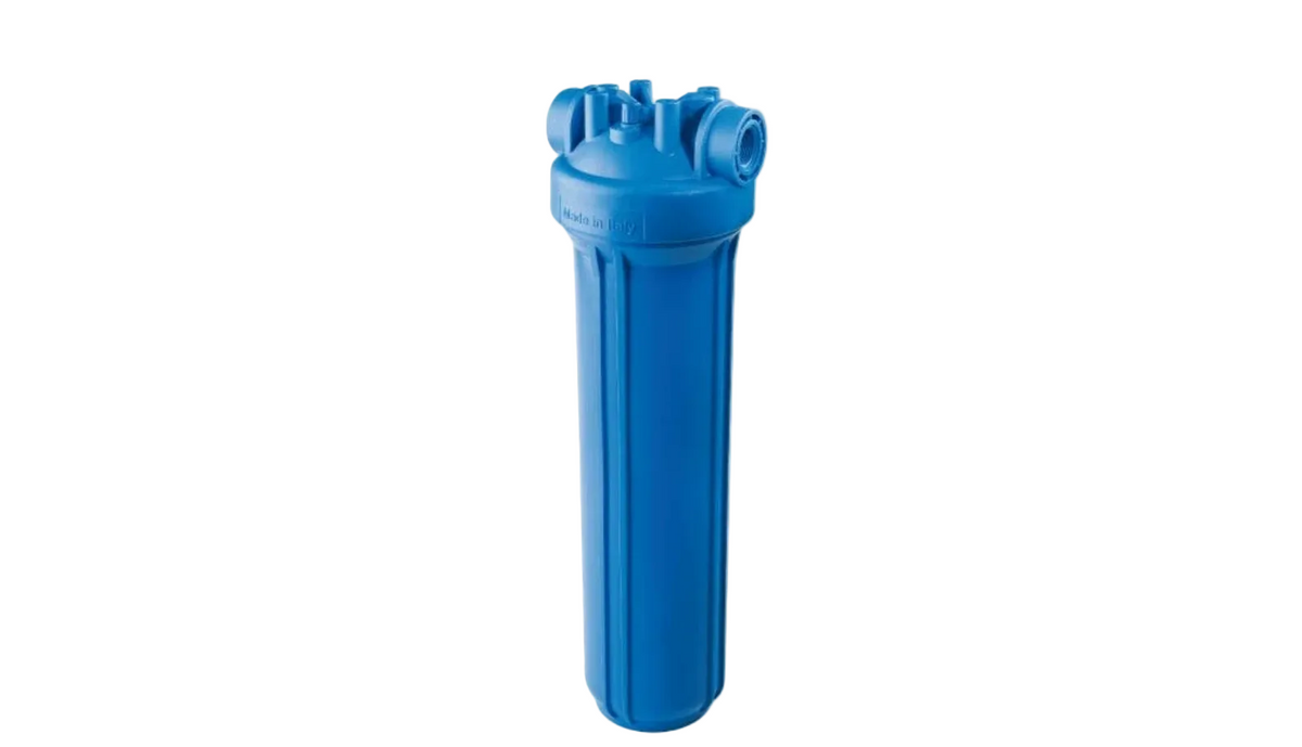 PORTAFILTRO AZUL DP BIG 20 MONO 1 1/2" NPT IN AB, PORTAFILTROS