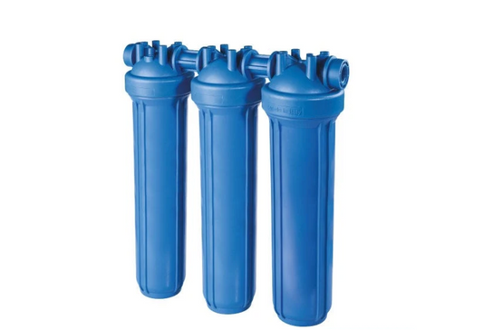 PORTAFILTRO TRIO AZUL DP 20 TRIO 3/4" 1" NPT IN AB. PORTAFILTROS