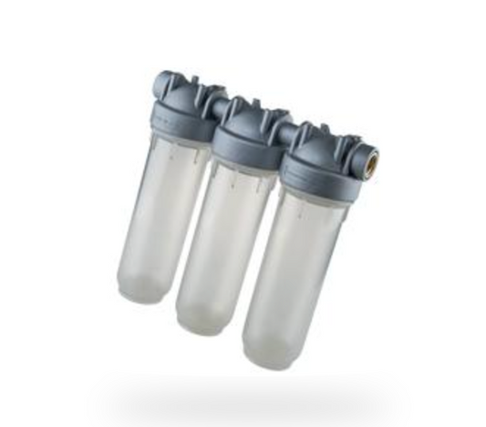 PORTAFILTRO TRANSPARENTE DP 10 TRIO 3/4" NPT IN SANIC TS, PORTAFILTROS