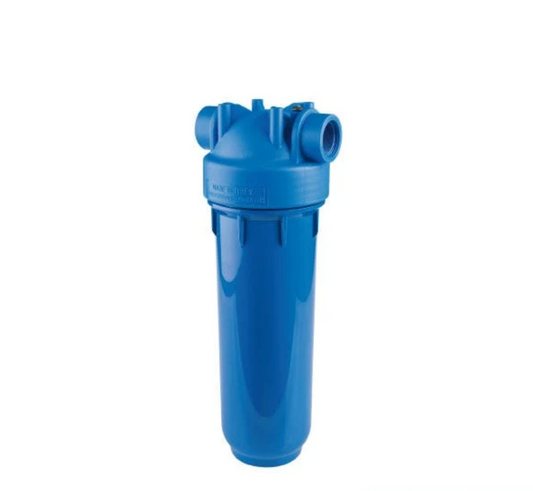 PORTAFILTRO AZUL DP 10 MONO 1/4" 1/2" 3/4" NPT IN AB PORTAFILTROS