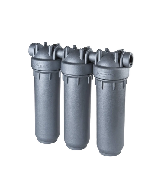 PORTAFILTRO GRIS DP 10 TRIO 3/4" NPT IN SANIC BG, PORTAFILTROS