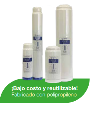 Cartuchos Rellenables Carbón Activado GAC, Portacartuchos y Cartuchos