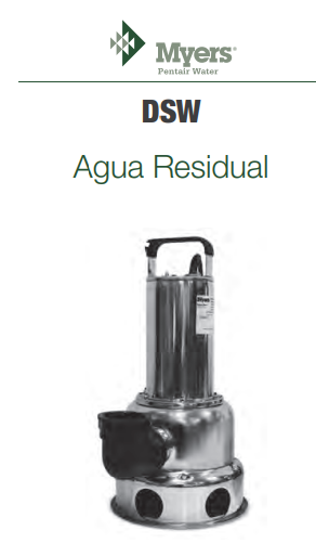 Bomba sumergible para aguas residuales DSW