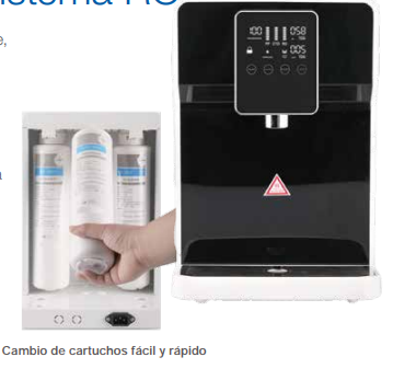 Dispensador Aquex T03, Agua de mesa con sistema RO
