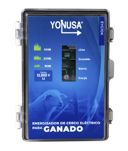 Energizador para Ganado 10,000Volts-2JOULES, SYSGAN25K