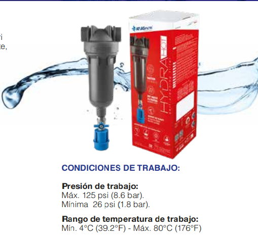 HYDRA Hot 1” RAH 90 mcr NPT IN  RA6000005, Hydra filtros autolimpiantes