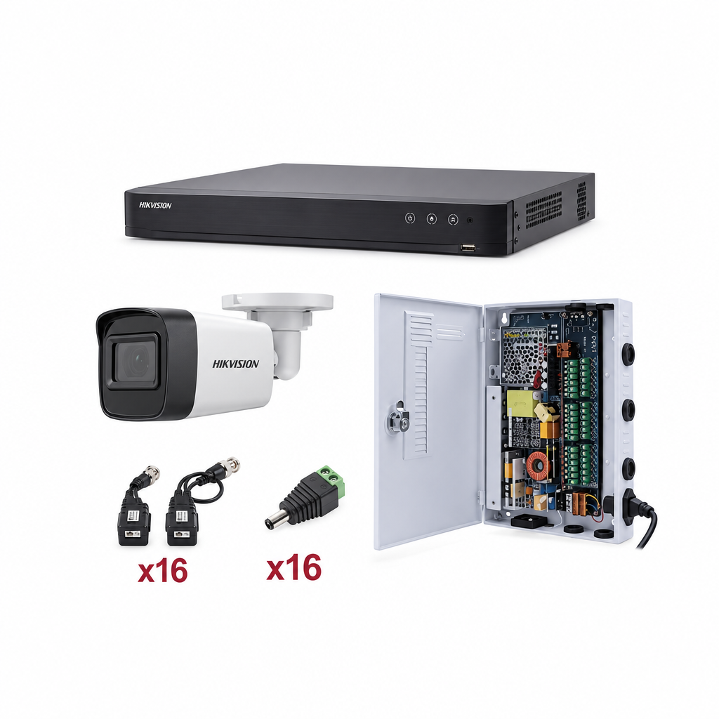KIT TurboHD 1080p / DVR 16 Canales KH1080P16BW