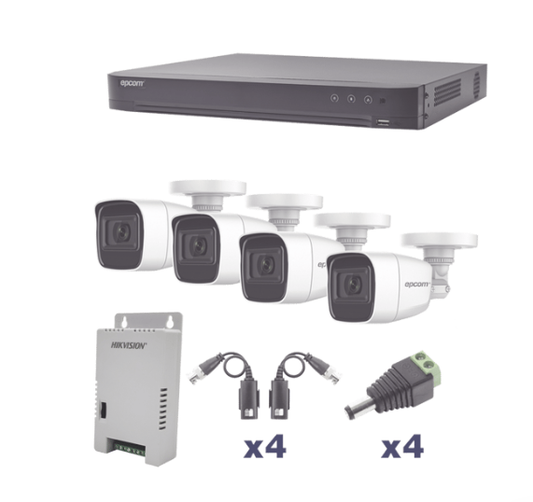 KIT TurboHD 1080p / DVR 4 Canales KEVTX8T4BW/A