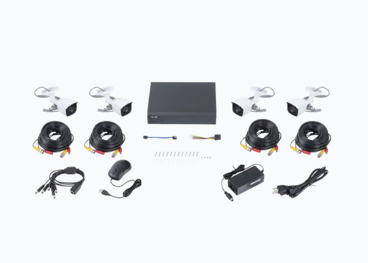 KIT TurboHD 1080p / DVR 4 canales / 4 Cámaras Bala de Metal