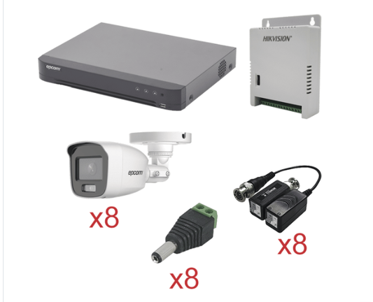 KIT TurboHD con Audio 1080p / DVR 8 Canales KEVTX8T8BG/A