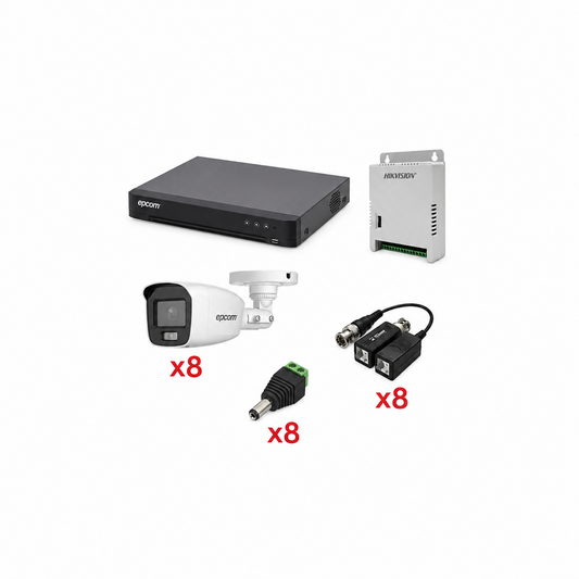 KIT TurboHD con Audio 1080p / DVR 8 Canales KEVTX8T8BG/A