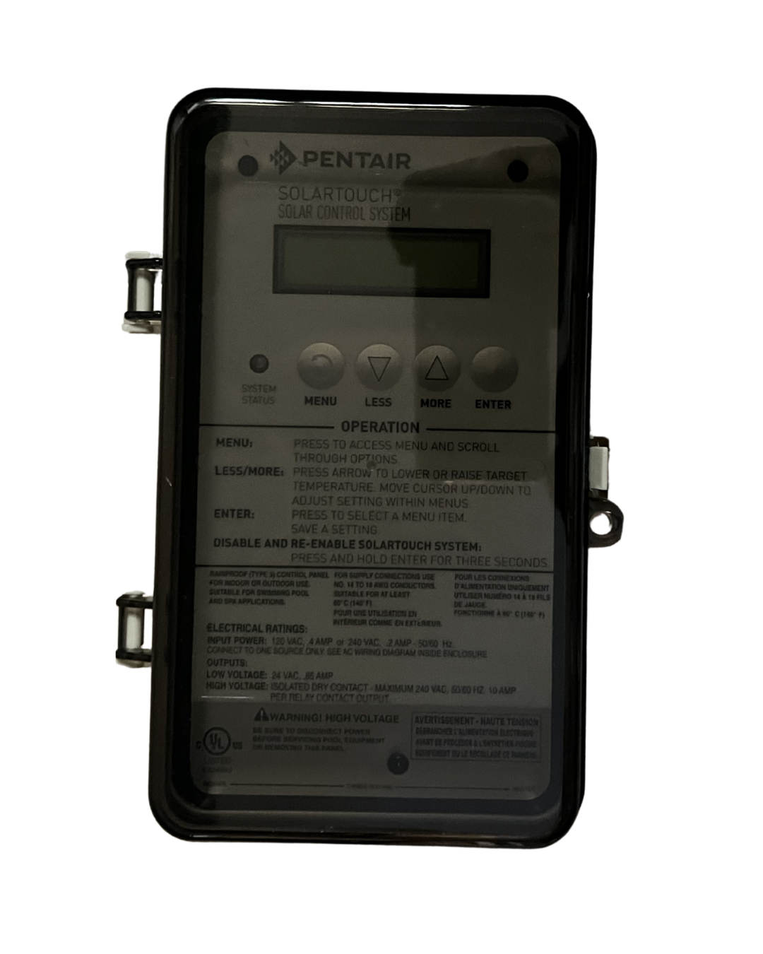 Kit Controlador Solar Pentair Actuador Sensores Y Valvula 3v Solartouch W/NON SOLAR 3WAY VLV,521632,Pentair