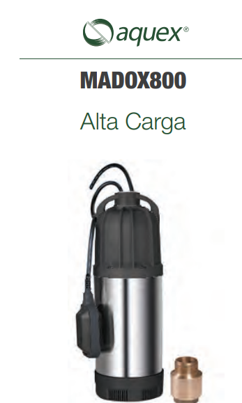 Bomba sumergible para efluentes MADOX800