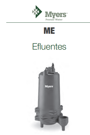 Bomba sumergible para efluentes ME