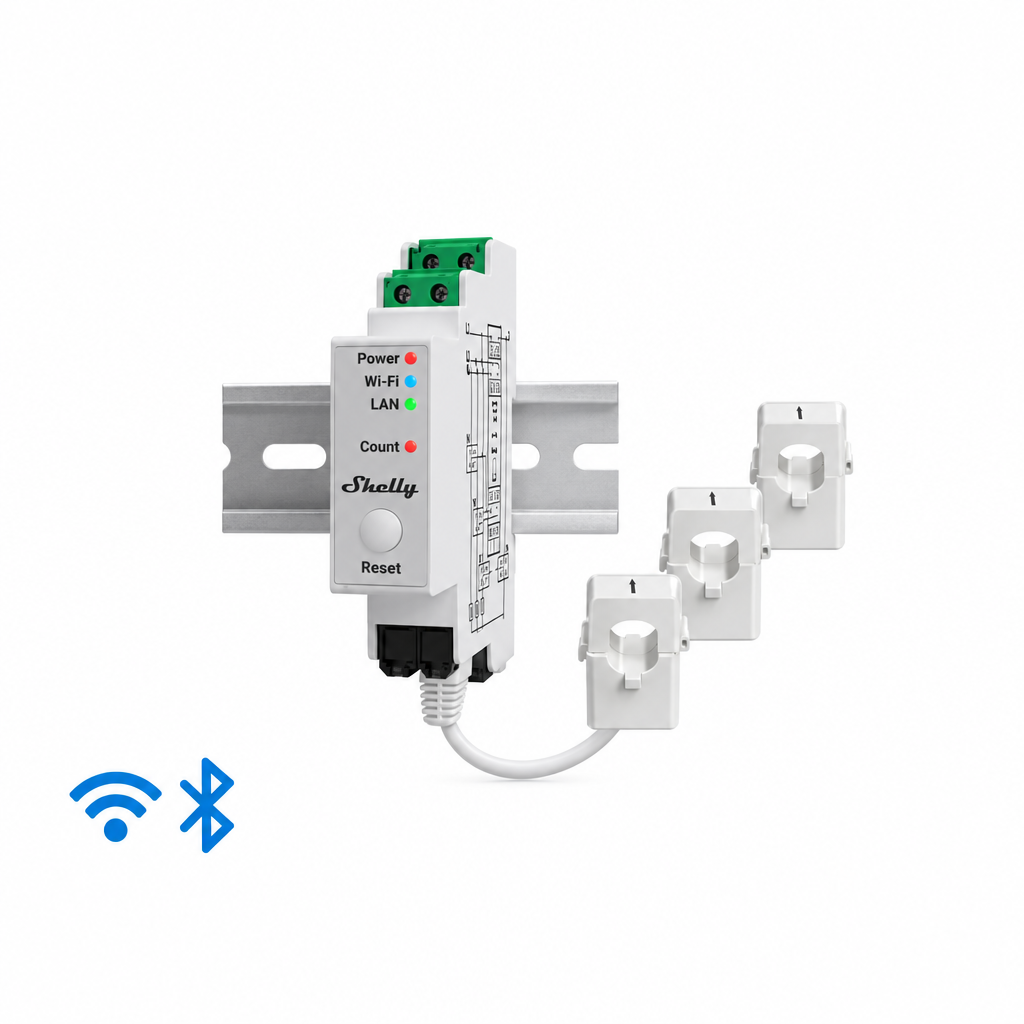 Medidor Trifásico de Corriente Alterna / WIFI, SHELLYPRO3EM Electricidad