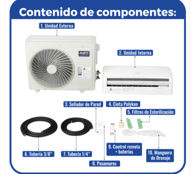 Minisplit WiFi Inverter CCI-R32-12K-110