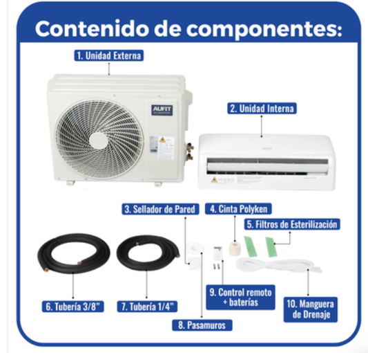 Minisplit WiFi inverter CHI-R32-12K-220