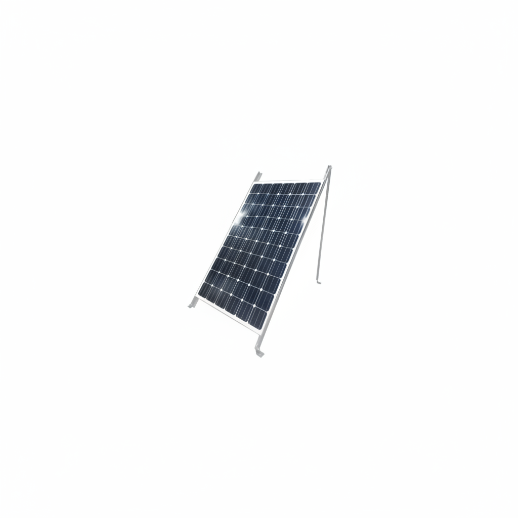 Montaje para 1 módulo en piso para módulos fotovoltaicos Grandes,  SS-FG