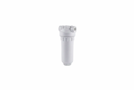PORTAFILTRO BLANCO DP 10 MONO 1/4" 1/2" 3/4" NPT IN BW, PORTAFILTROS