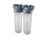 PORTAFILTRO TRANSPARENTE DP10 DUO 3/4" NPT IN SANIC TS PORTAFILTROS