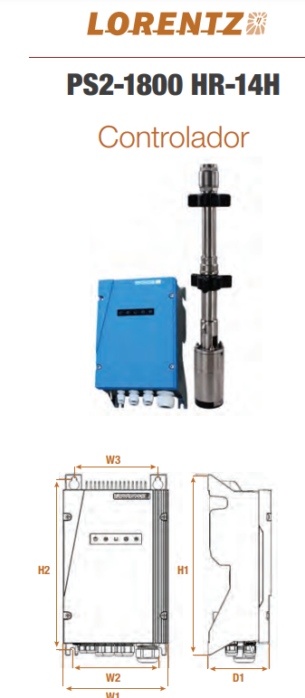 Sistema de bombeo solar, PS2-1800 HR-14H