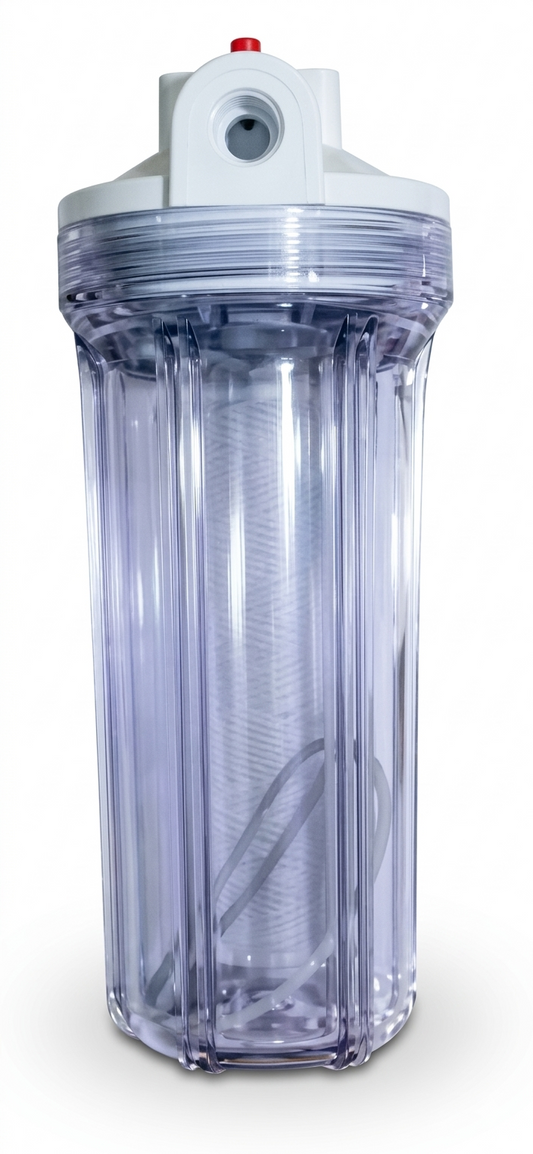 Portacartucho Claro # 10 En 3/4", Con Purgador