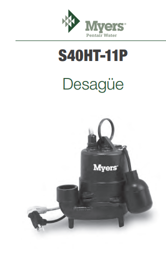 Bomba sumergible de desagüe S40HT-11P
