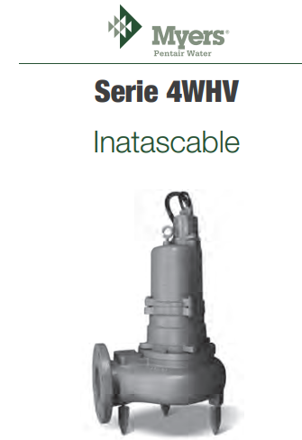 Bombas sumergibles para aguas residuales Serie 4WHV