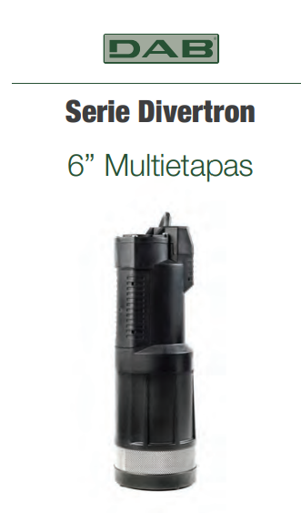 Bomba sumergible para efluentes Serie Divertron