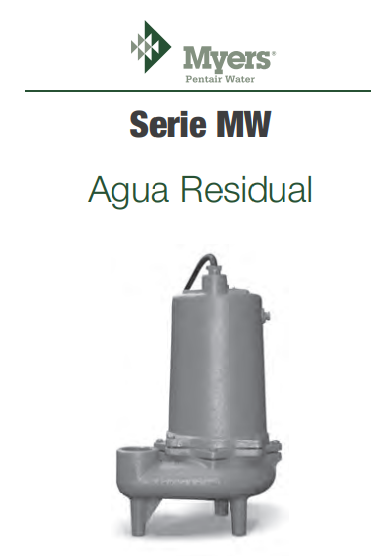 Bomba sumergible para aguas residuales Serie MW