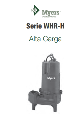 Bomba sumergible para aguas residuales Serie WHR-H