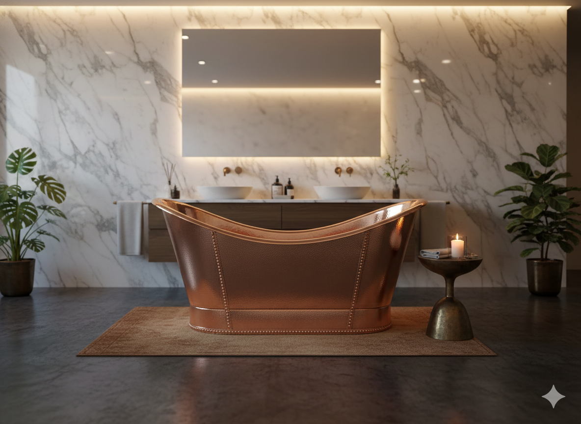 Tina de cobre Nobile, TC-AR-004