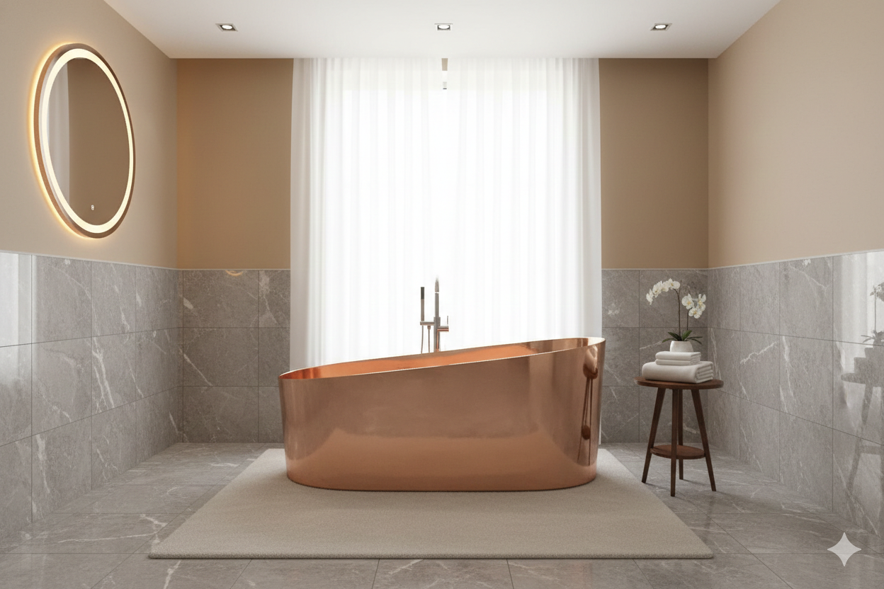 Tina de cobre Prisma, TC-AR-008